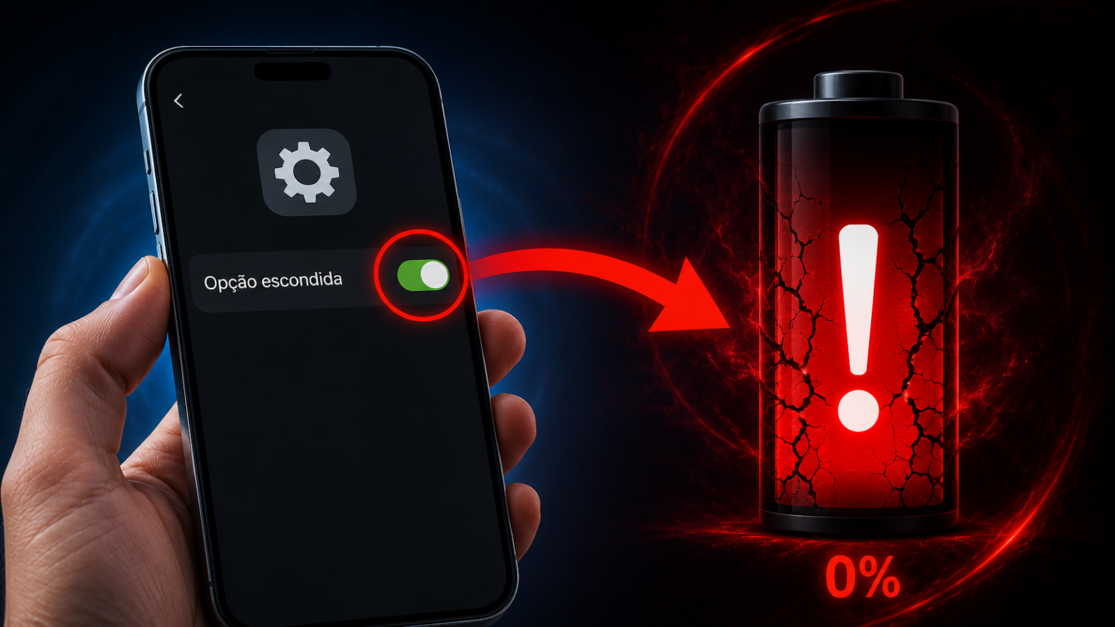 Opção escondida nas configurações que acaba com a bateria do celular - Cuidado
